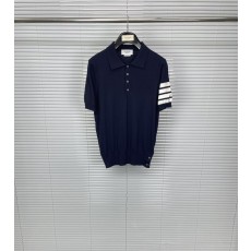톰브라운 4 바 니트 반팔 티셔츠 001-217744