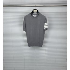 톰브라운 4 바 니트 라운드 티셔츠 001-217749