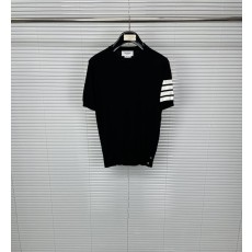 톰브라운 4 바 니트 라운드 넥 반팔 티셔츠 001-217750