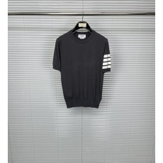 톰브라운 4 바 니트 라운드 티셔츠 001-217751