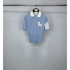 톰브라운 엠브로이더리 숏슬리브 폴로 셔츠 001-217765