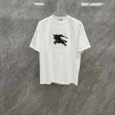 버버리 자수 커플 반팔 티셔츠 001-217796