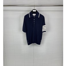 톰브라운 실크 혼방 4 바 라인 포로 셔츠 001-217803