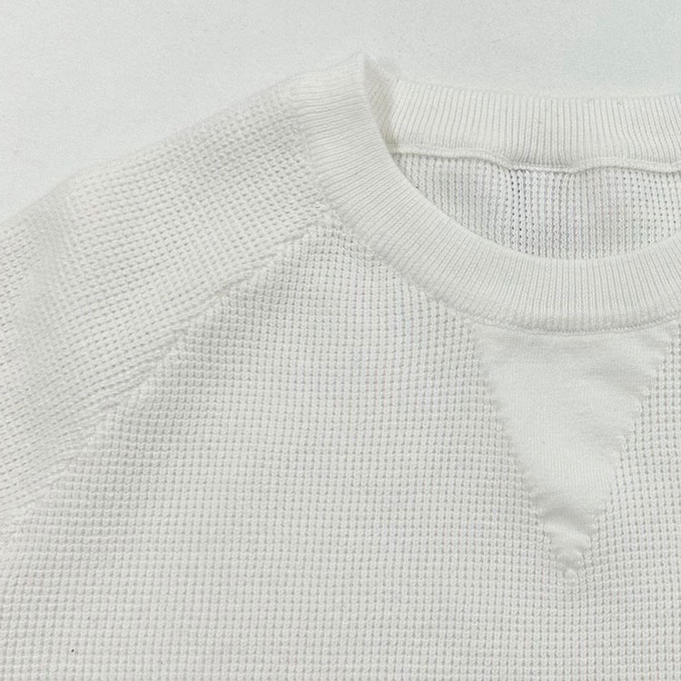 톰브라운 가슴 로고 스트라이프 반팔 니트 001-217809