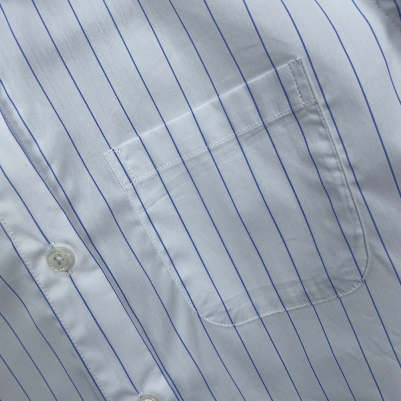 톰브라운 여성용 반소매 스트라이프 셔츠 001-217813