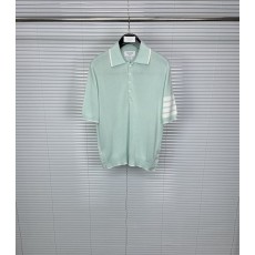 톰브라운 실크 4 바르 스트라이프 반팔 폴로 셔츠 001-217824