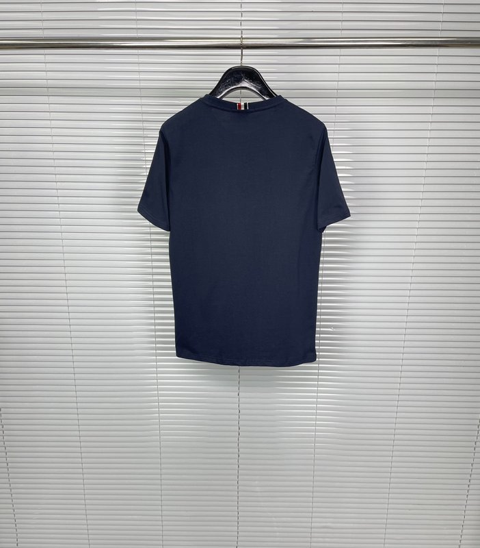 브라운 Thom Browne 순면 티셔츠 001-217826