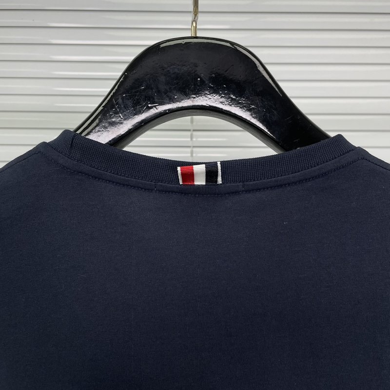 브라운 Thom Browne 순면 티셔츠 001-217826