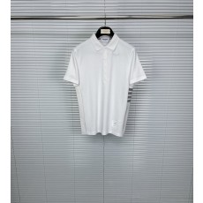 톰브라운 사이드 4 바 스트라이프 면 반팔 폴로셔츠 001-217836