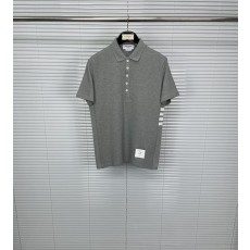 톰브라운 사이드 4 바 스트라이프 면 폴로 셔츠 001-217840