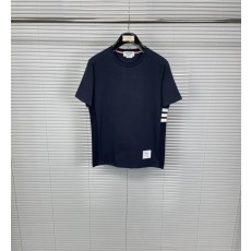 톰브라운 사이드 4 바 라인 라운드넥 면 티셔츠 001-217841