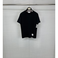 톰브라운 사이드 4 바 라운드넥 면 반팔 티셔츠 001-217842