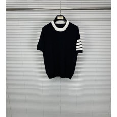 톰브라운 라운드넥 스트라이프 니트 티셔츠 001-217861