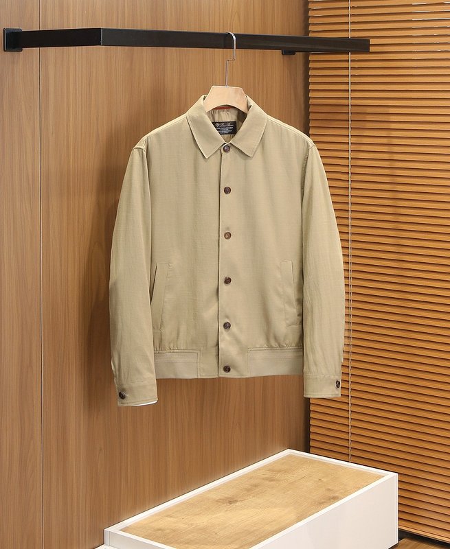 로로피아나 남성 코튼 린넨 블렌드 자켓 001-217878