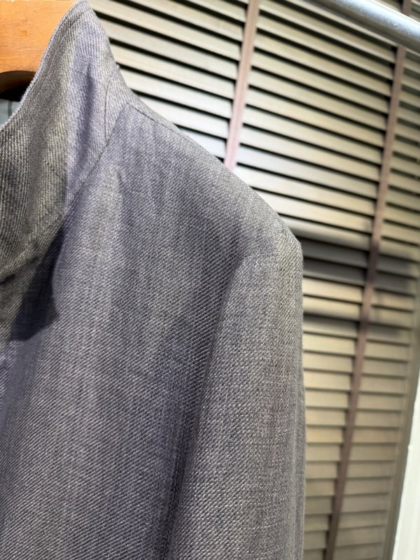 로로피아나 남성 리넨 스탠드 칼라 자켓 001-217912