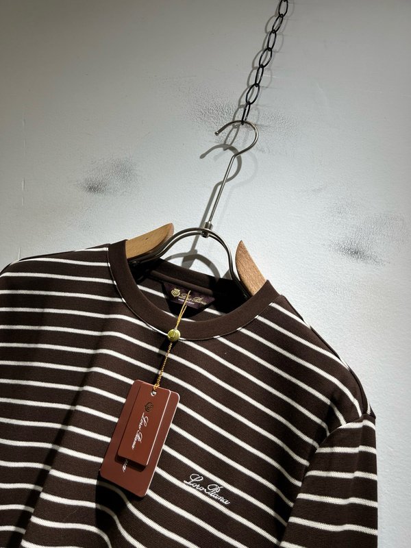 로로피아나 2025 F/W 남성 스트라이프 티셔츠 001-217921