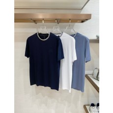 로로피아나 남성 더블 머서리스 코튼 반팔 티셔츠 001-217928