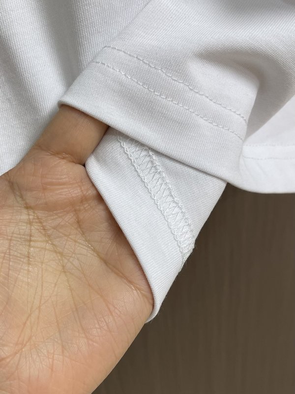 로로피아나 여름 양면 액면 코튼 반팔 티셔츠 001-217951