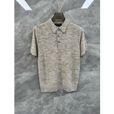 로로피아나 남성 린넨 니트 반팔 폴로 셔츠 001-217970