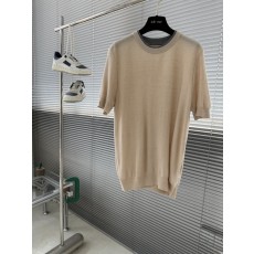로로피아나 남성 니트 반팔 티셔츠 001-217984