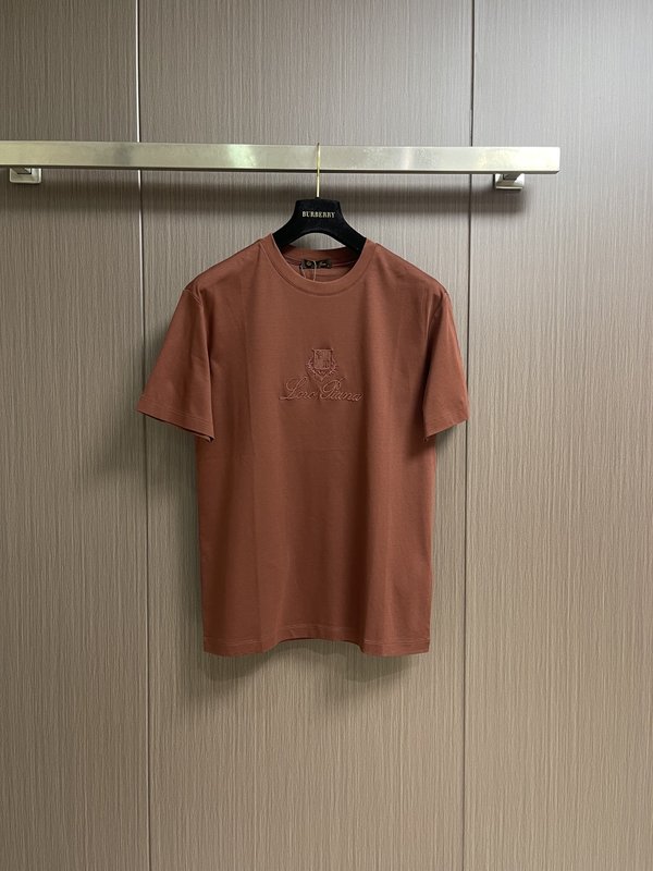 로로피아나 양면 암모니아 면 반팔 티셔츠 001-218006