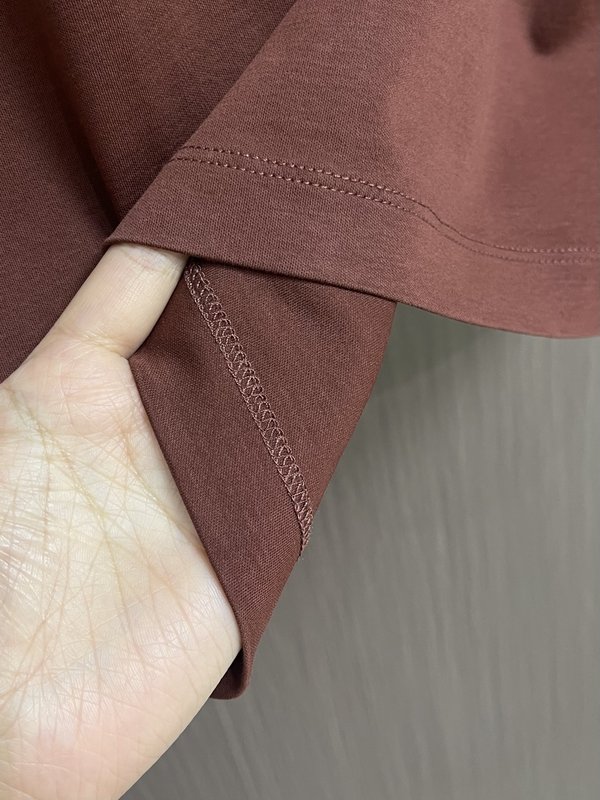로로피아나 양면 암모니아 면 반팔 티셔츠 001-218006