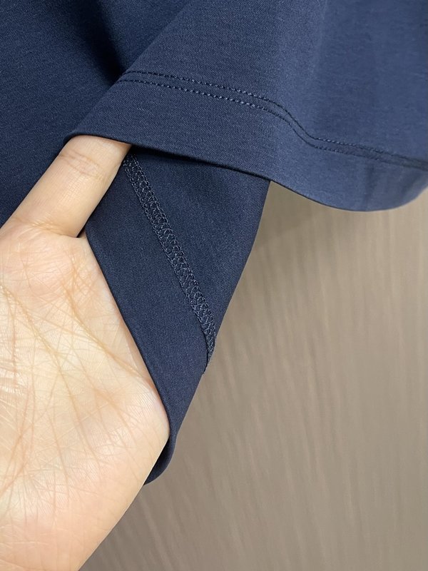 로로피아나 양면 암모니아 면 반팔 티셔츠 001-218007