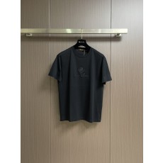 로로피아나 봄여름 듀얼 암모니아 면 반팔 티셔츠 001-218008