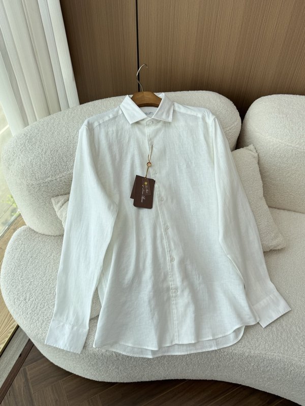 로로피아나 남성 린넨 긴팔 셔츠 001-218044