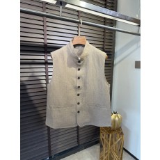 로로피아나 남성 린넨 스탠드 칼라 조끼 001-218054