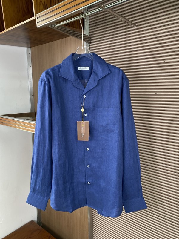 로로피아나 클래식 리조트 리넨 셔츠 001-218070