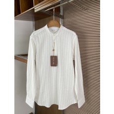 로로피아나 린넨 스탠드 칼라 셔츠 001-218071