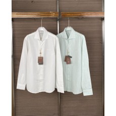 로로피아나 남성 화이트 긴팔 셔츠 001-218073