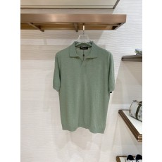 로로피아나 남성 라미 텐셀 폴로 셔츠 001-218123