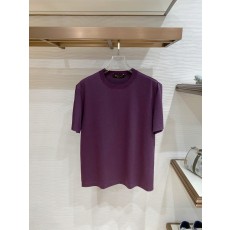 로로피아나 남성 텐셀 실크 혼방 반팔 티셔츠 001-218130