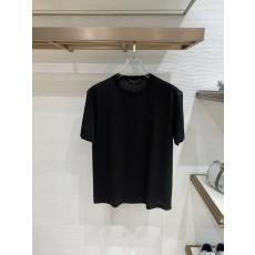 로로피아나 남성 텐셀 실크 혼방 반팔 티셔츠 001-218136