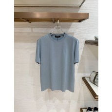 로로피아나 남성 텐셀 실크 혼방 반팔 티셔츠 001-218137