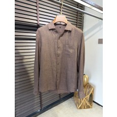 로로피아나 2026SS 리넨 레터링 셔츠 001-218140