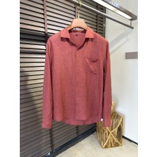 로로피아나 고급 리넨 로고 패턴 셔츠 001-218142