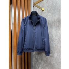 로로피아나 양면 착용 스탠드 칼라 자켓 001-218151