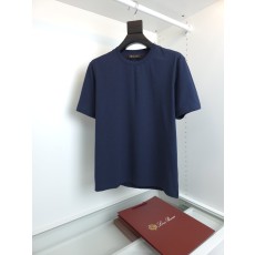 로로피아나 린넨 라운드넥 반팔 티셔츠 001-218222