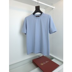 로로피아나 2026 캡슐 리넨 라운드 넥 티셔츠 001-218223