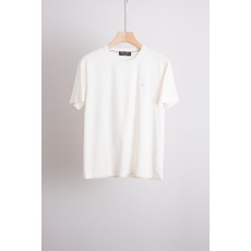 로로피아나 남성 실크 혼방 라운드넥 반팔 티셔츠 001-218228