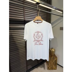 로로피아나 2026SS 신상 남성용 라운드 넥 티셔츠 001-218230
