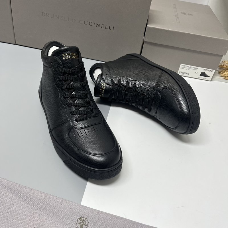 브루넬로 쿠치넬리 겨울 남성용 미들탑 부츠 001-218248