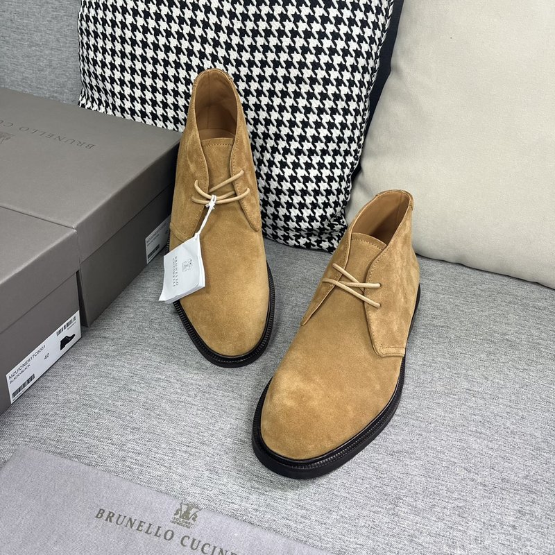 브루넬로 쿠치넬리 남성 스웨이드 부츠 001-218249