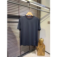 로로피아나 남성 혼방 라운드넥 반팔 티셔츠 001-218258