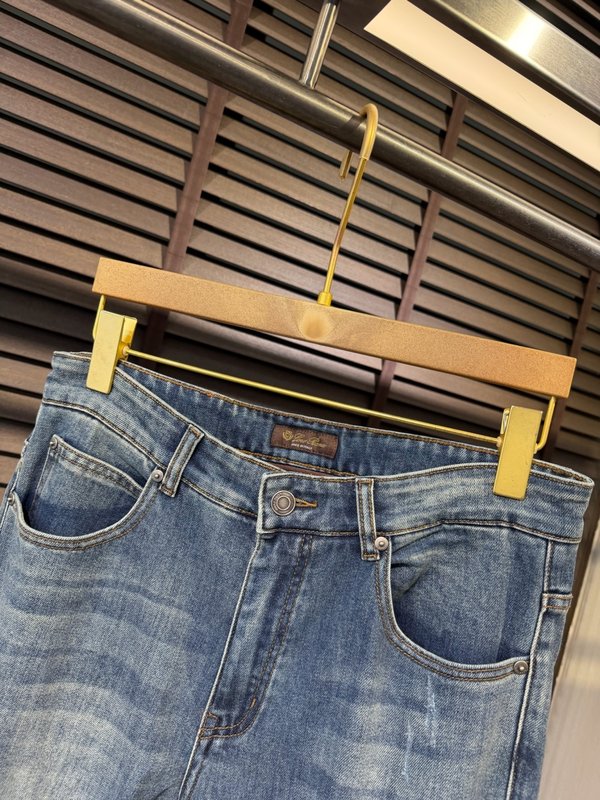 로로피아나 남성 슬림핏 데님 팬츠 2026 SS 001-218269