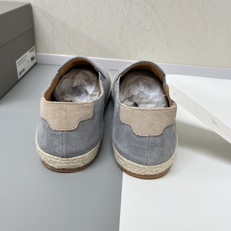 브루넬로 쿠치넬리 스웨이드 슬립온 캐주얼 남성화 001-218369
