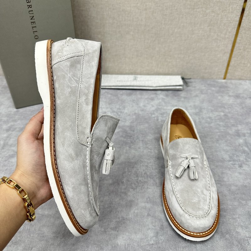 BC 신제품 태송아지 가죽 스웨이드 로퍼 001-218386